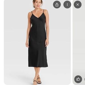 Target A New Day Black Midi Dress Size M